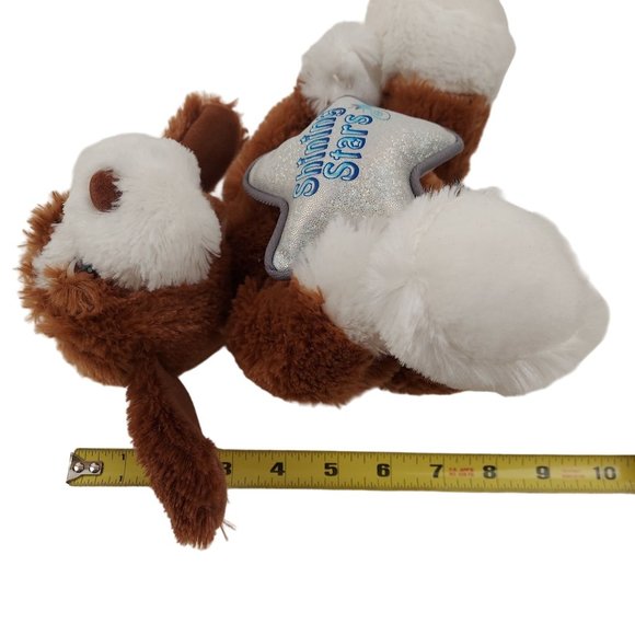 Russ Shining Star Puppy Dog Brown White Stuffed Animal Plush Toy Sealed Code - Picture 4 of 9